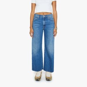 MOTHER The Dodger Ankle Straight Jeans Green Thumb